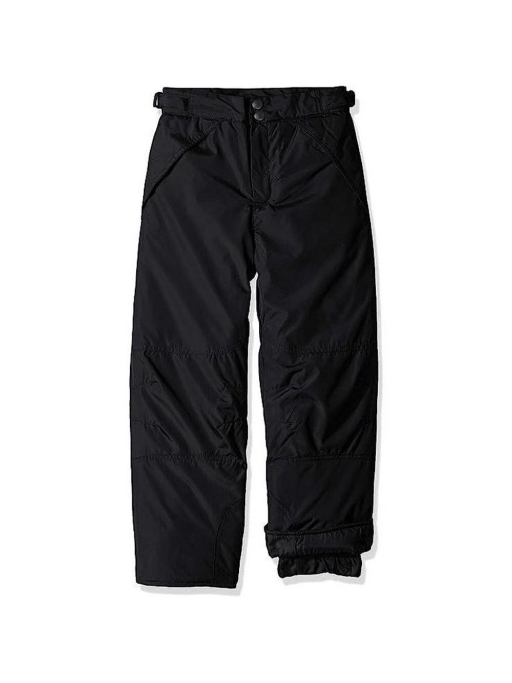 LONDON FOG Big Boys' Classic Heavyweight Snow Ski Pant, Real Black, S/8